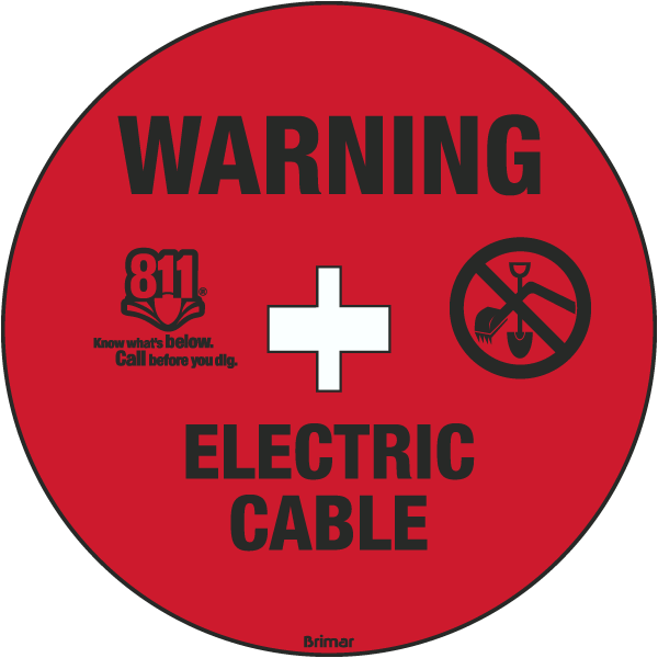 Warning Electric Cable Soil Marker