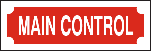 Main Control Sign