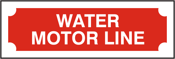 Water Motor Line Sign