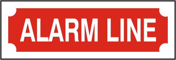 Alarm Line Sign