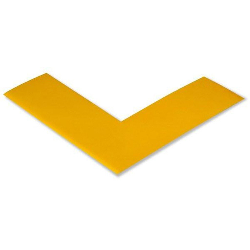 2" Solid Yellow Angle Mighty Line  Safety Floor Tape