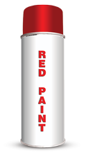 Permanent Water Based Red Stencil Paint