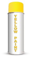 Permanent Water Based Yellow Stencil Paint