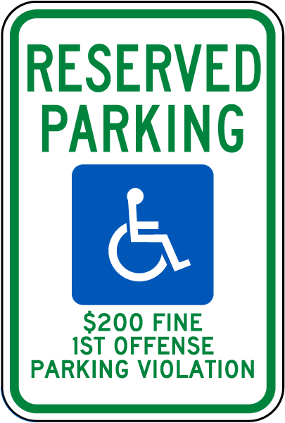Vermont Accessible Parking Sign
