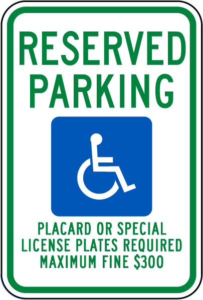 Wisconsin Accessible Parking Sign