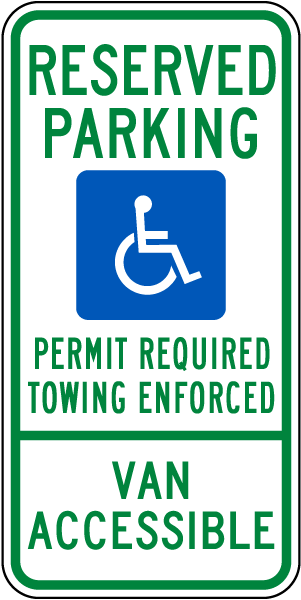 Arkansas Handicap Parking Sign