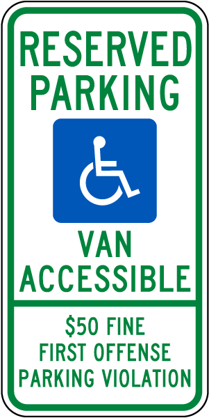 Alabama Handicap Parking Sign 