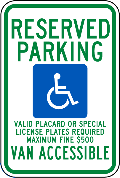 Hawaii Accessible Parking Sign