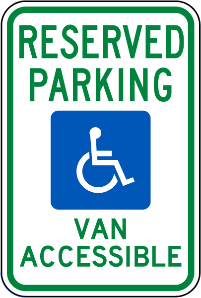 Indiana Accessible Parking Sign