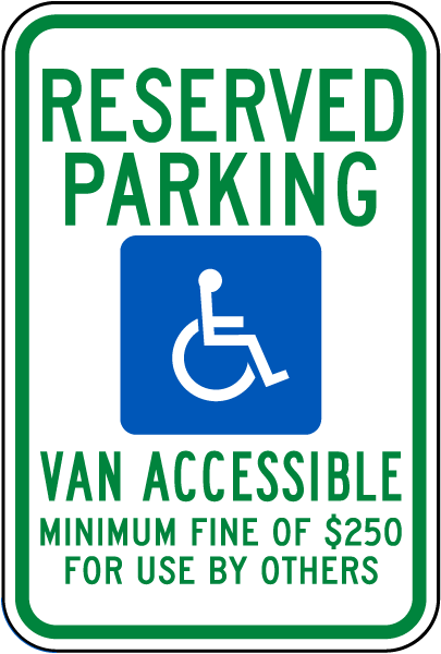Nevada Accessible Parking Sign