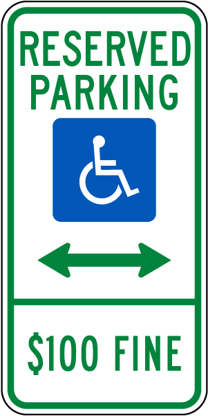 North Dakota Accessible Parking Sign