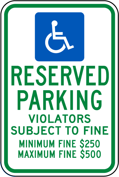 Ohio Accessible Parking Sign