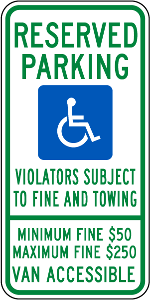 Pennsylvania Accessible Parking Sign