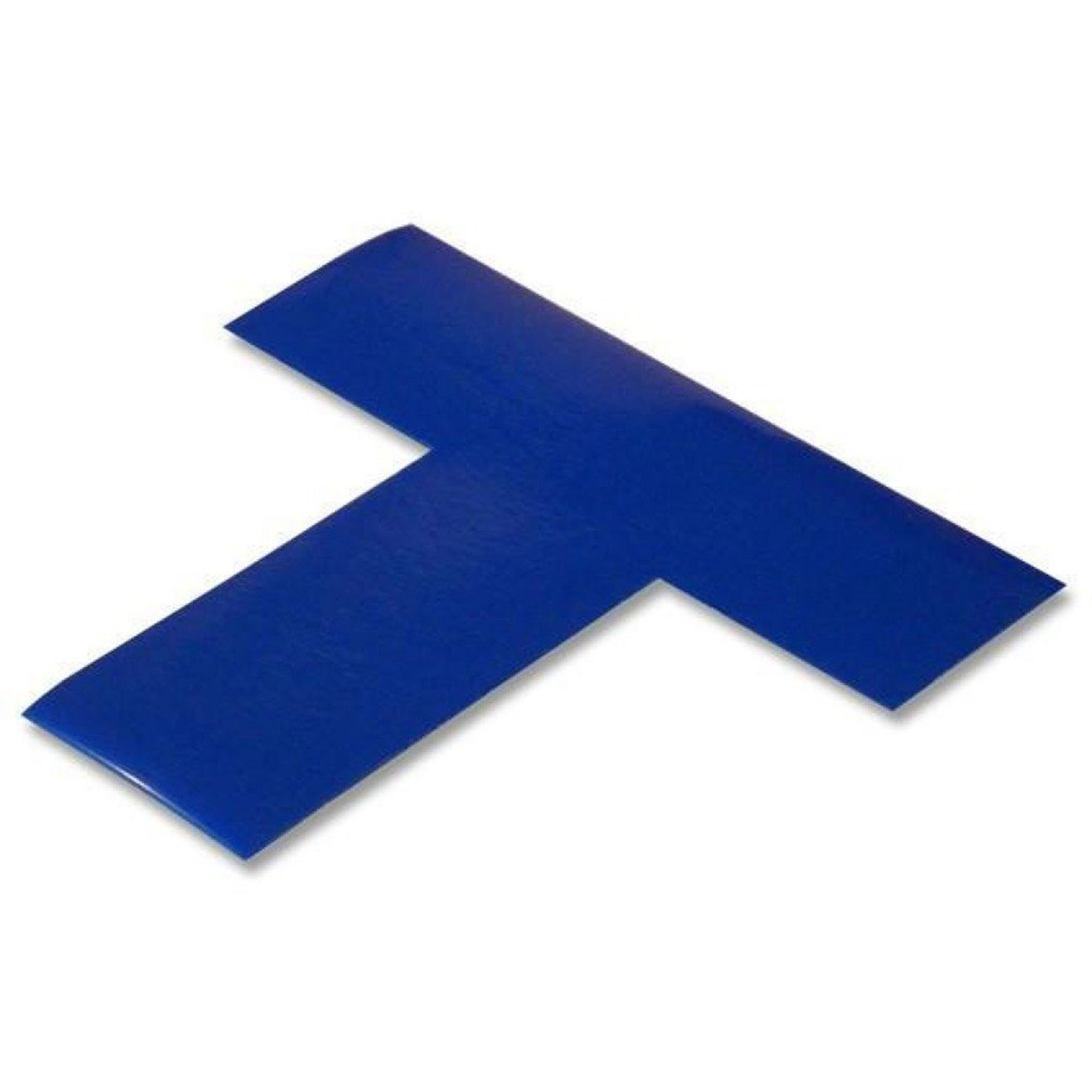 Mighty Line 2" Wide Solid Blue T Floor Marking