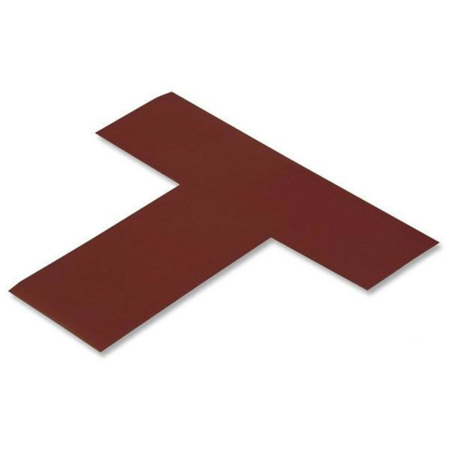 Mighty Line 2" Wide Solid Brown T Floor Marking