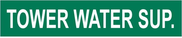 Tower Water Sup. Pipe Label