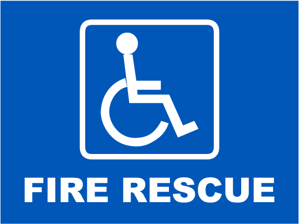 Accessible Fire Rescue Label