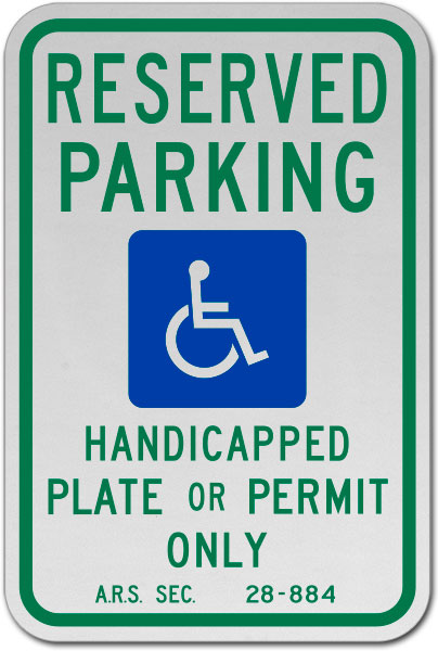 Arizona Accessible Parking Sign