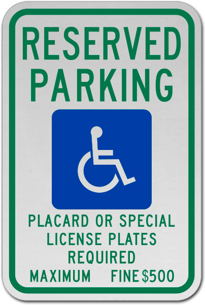 Hawaii Accessible Parking Sign