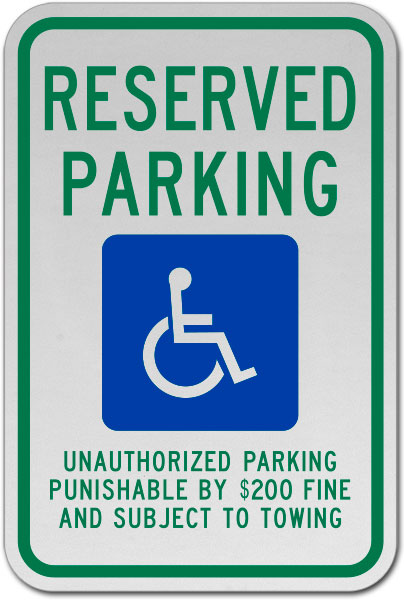 Tennessee Accessible Parking Sign