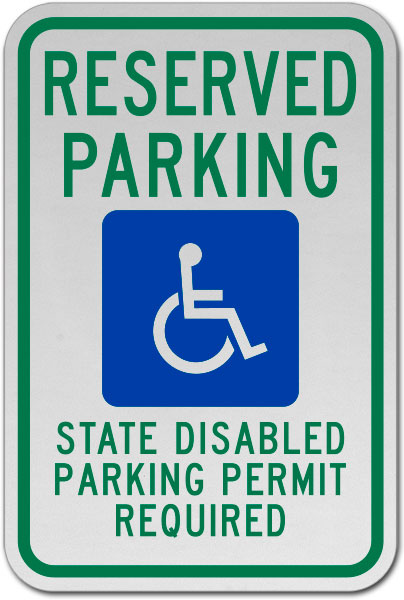 Washington Accessible Parking Sign