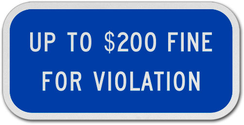 Minnesota Accessible Parking Penalty Sign
