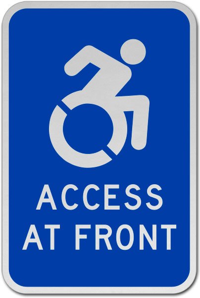 Access At Front Sign