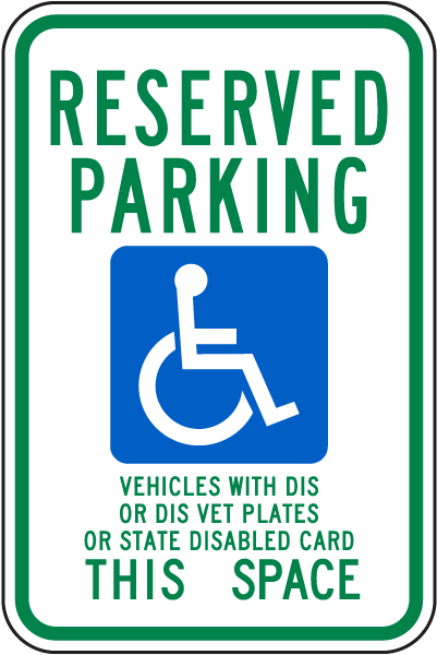Wisconsin Accessible Parking Sign