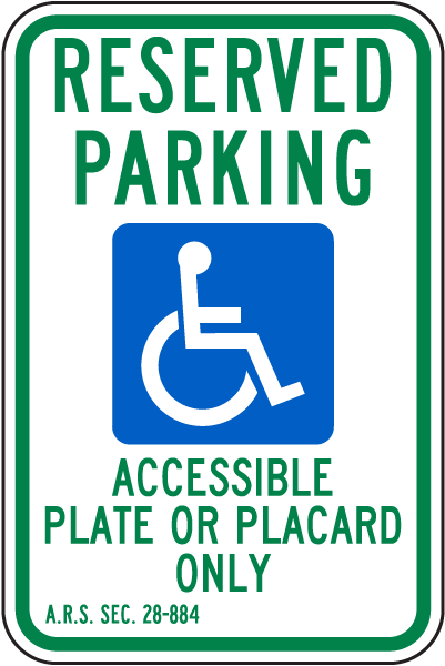 Arizona Accessible Parking Sign