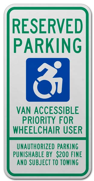 Tennessee Handicap Parking Van Accessible Sign