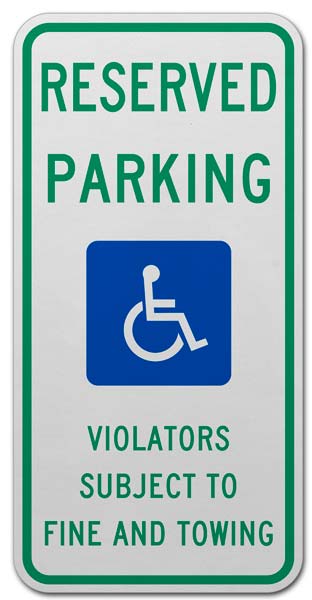 Texas Reserved Parking Sign