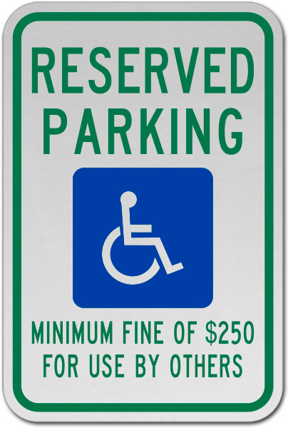 Nevada Accessible Parking Sign
