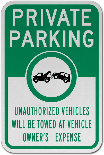 Private Parking Sign