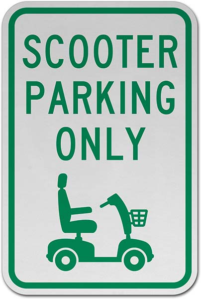 Scooter Parking Only Sign