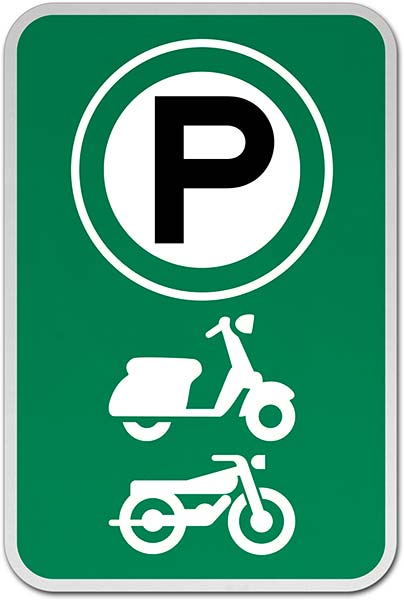 Scooter Parking Sign