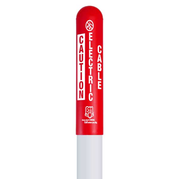 Caution Electric Cable Bullet Marker