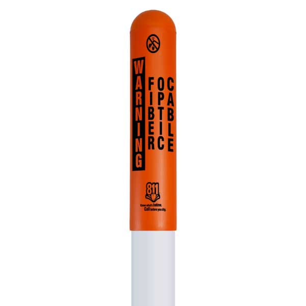 Warning Fiber Optic Cable Bullet Marker