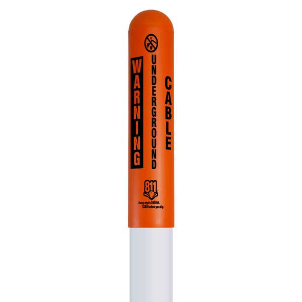 Warning Underground Cable Bullet Marker