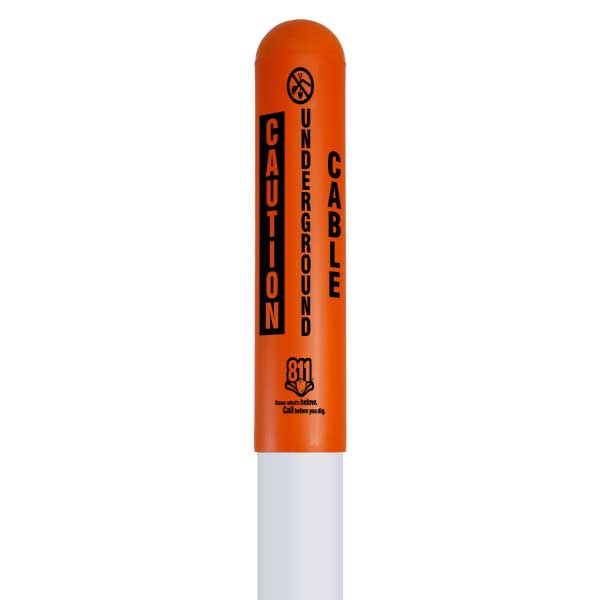 Caution Underground Cable Bullet Marker