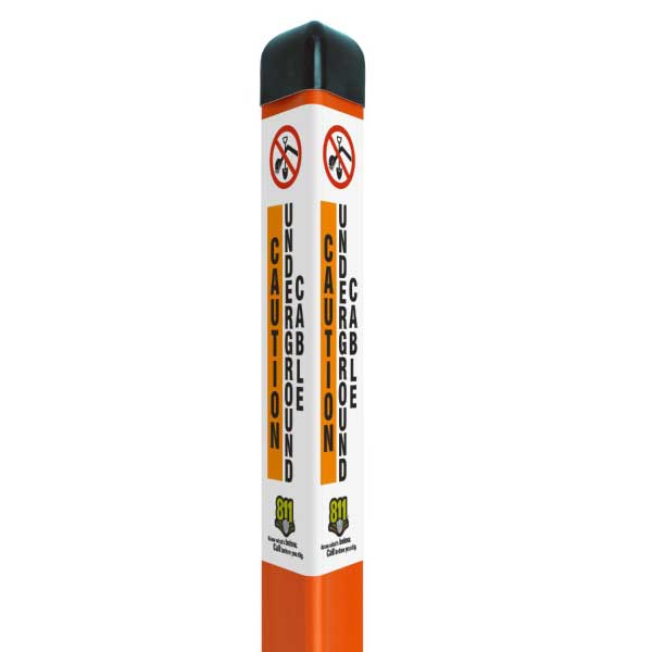 Caution Underground Cable Triangular Marker