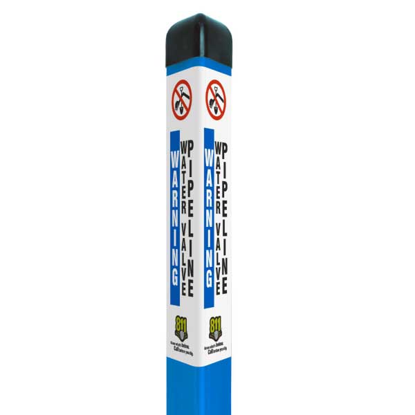 Warning Water Valve Pipeline Triangular Marker