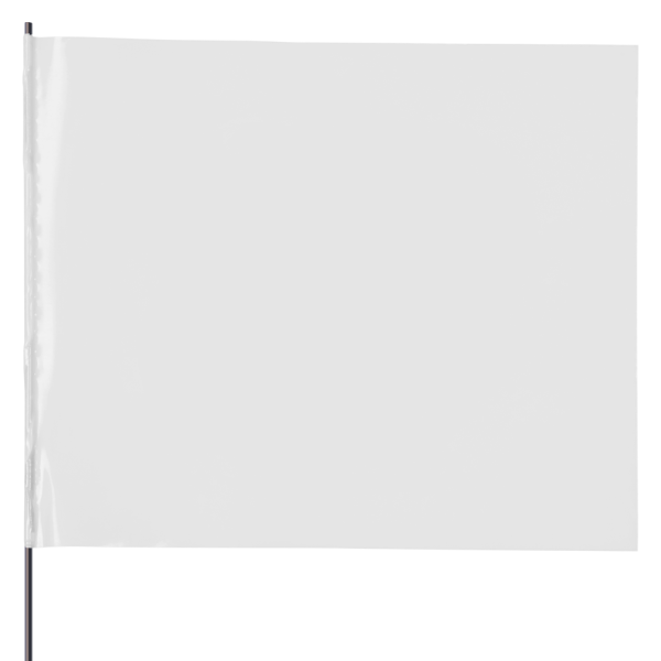 White Utility Marking Flag 