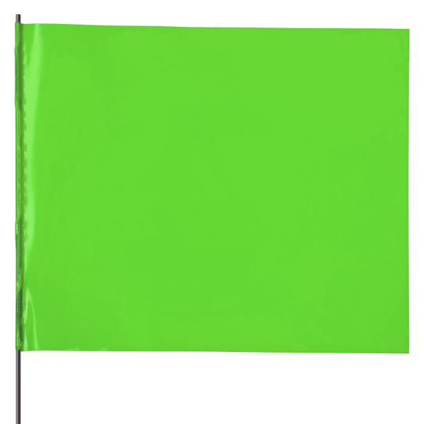 Glow Lime Utility Marking Flag 