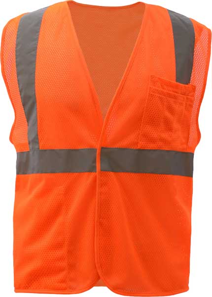 ANSI Class 2 Standard Mesh Hook & Loop Safety Vest