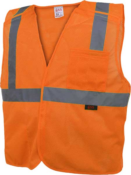 ANSI Class 2 5-Point Breakaway Mesh Safety Vest