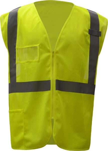 ANSI Class 2 Mesh Safety Vest with ID Pocket