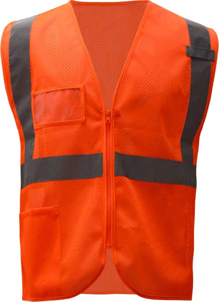 ANSI Class 2 Mesh Safety Vest with ID Pocket