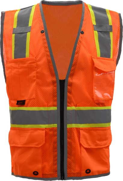 ANSI Class 2 X-Back Mesh Hi Vis Safety Vest