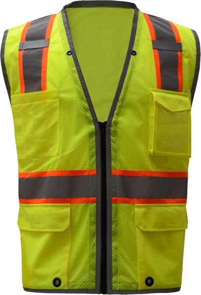 ANSI Class 2 Hyper Lite Mesh Safety Vest with Contrasting Trim
