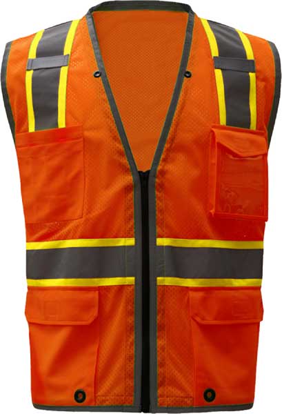 ANSI Class 2 Hyper Lite Mesh Safety Vest with Contrasting Trim